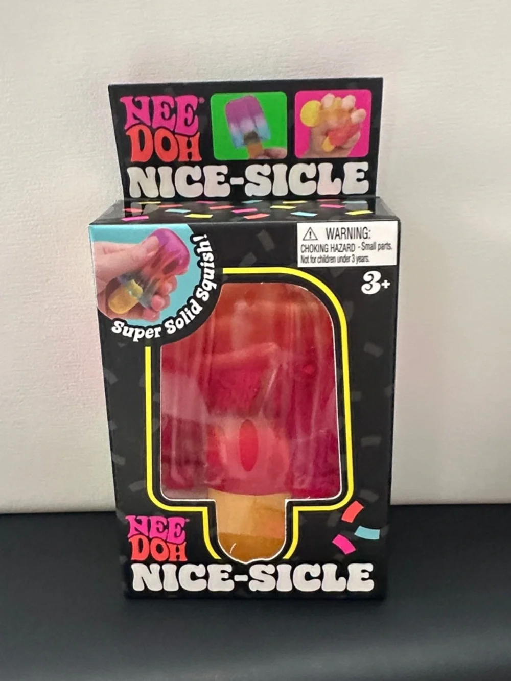 Nee Doh Nice-Sicle Squishy Toy - Pink and Orange Popsicle Stress Reliever. - Picture 1 of 5